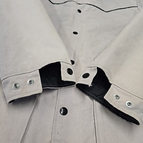 Vtg Saddlesmith Outfitters Mens Western Chore Coat Sz L Blanket Lined USA Made - Picture 8 of 8